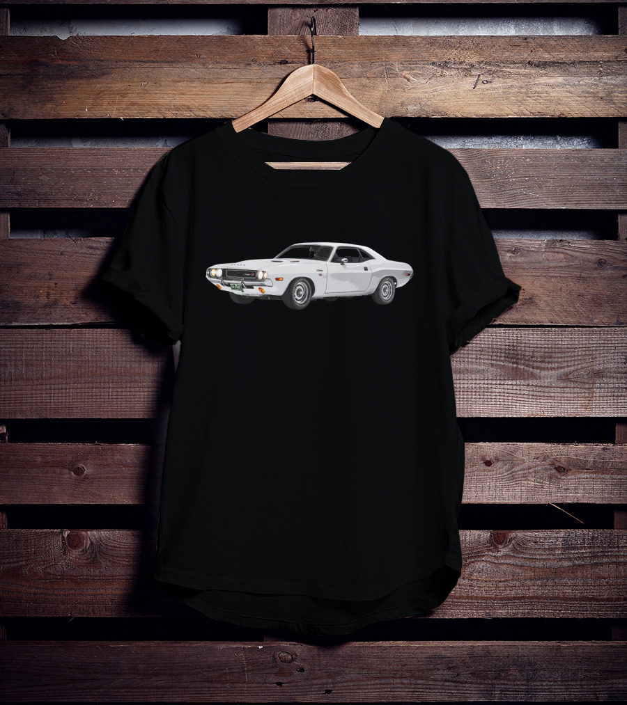 Vanishing Point 2.1 Classic White Muscle Car T-Shirt