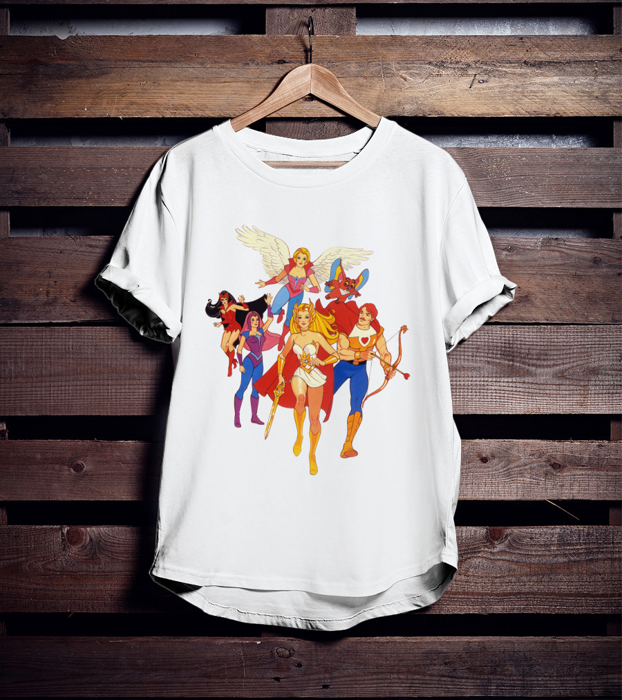 She Ra Princess Of Power Heroes Group T-Shirt
