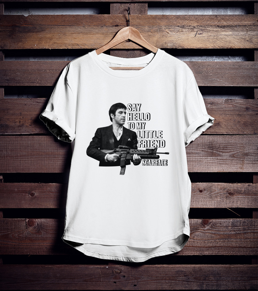 Scarface Say Hello To My Little Friend T-Shirt