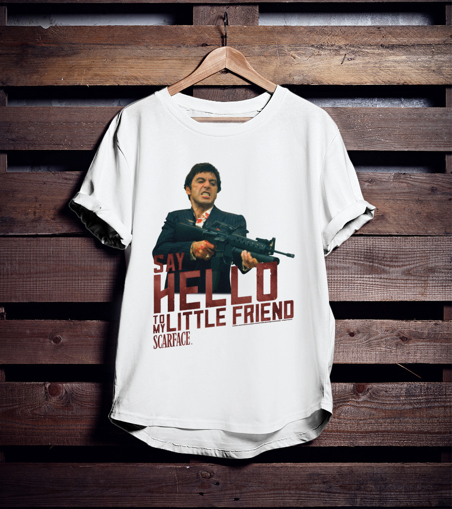 Say Hello To My Little Friend Scarface Movie Iconic Scene T-Shirt