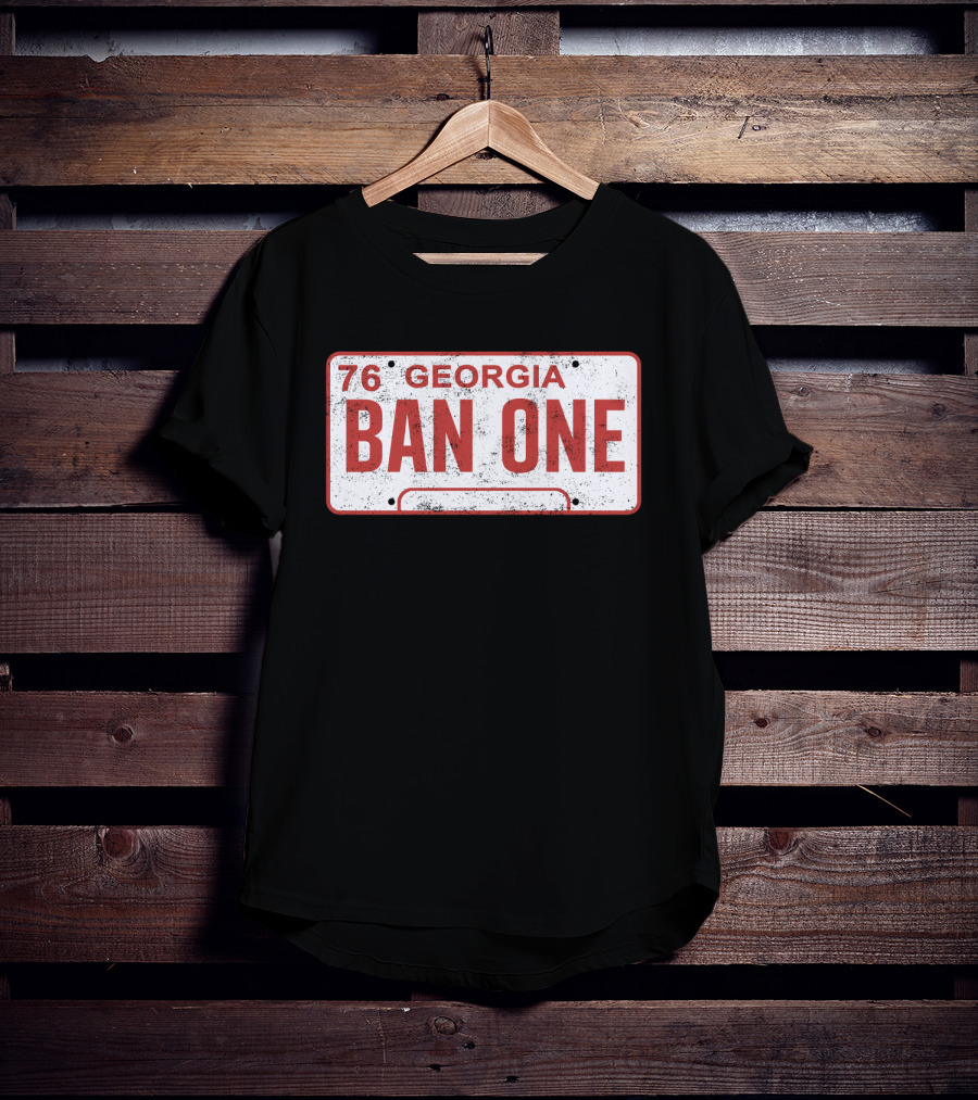Smokey And The Bandit Georgia 76 Ban One License Plate T-Shirt