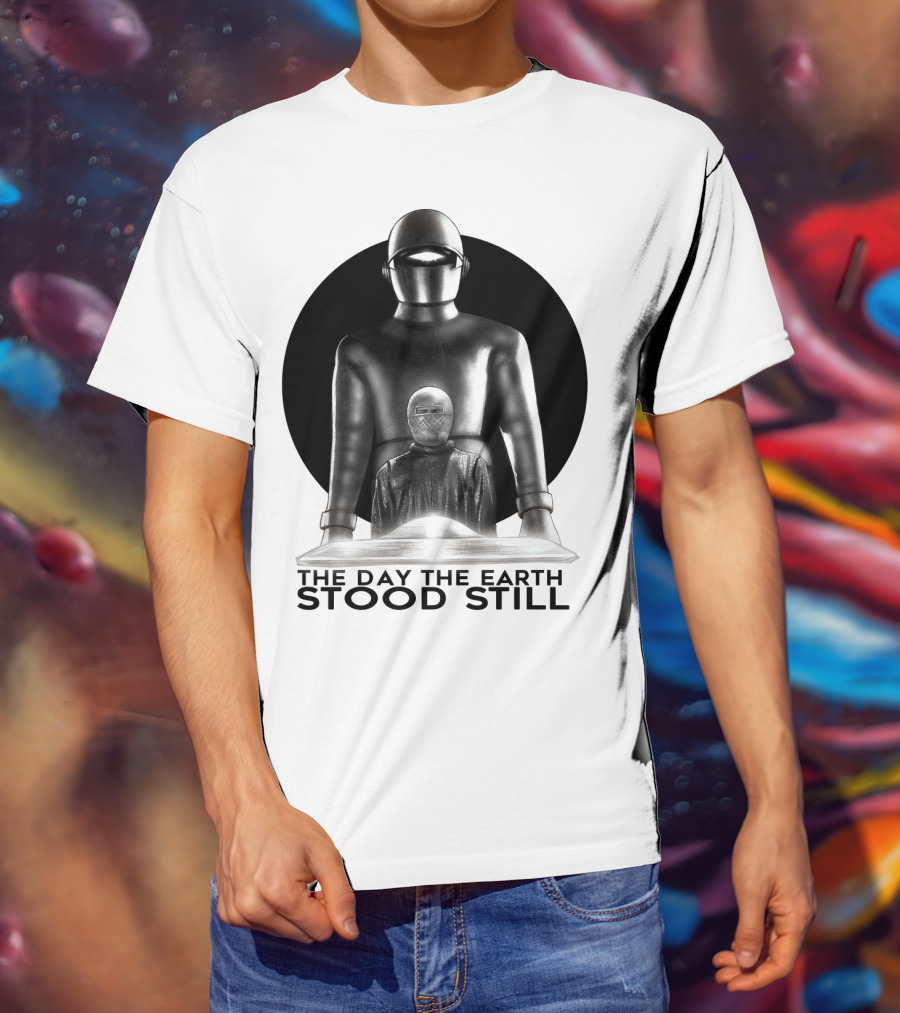 The Day The Earth Stood Still Classic Sci-Fi Robot And Alien T-Shirt