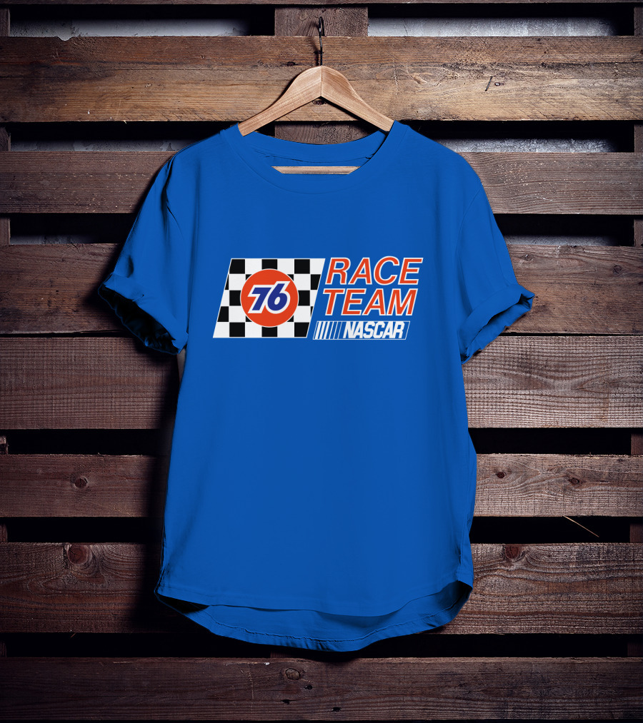 Union 76 Race Team NASCAR Checkered Flag T-Shirt