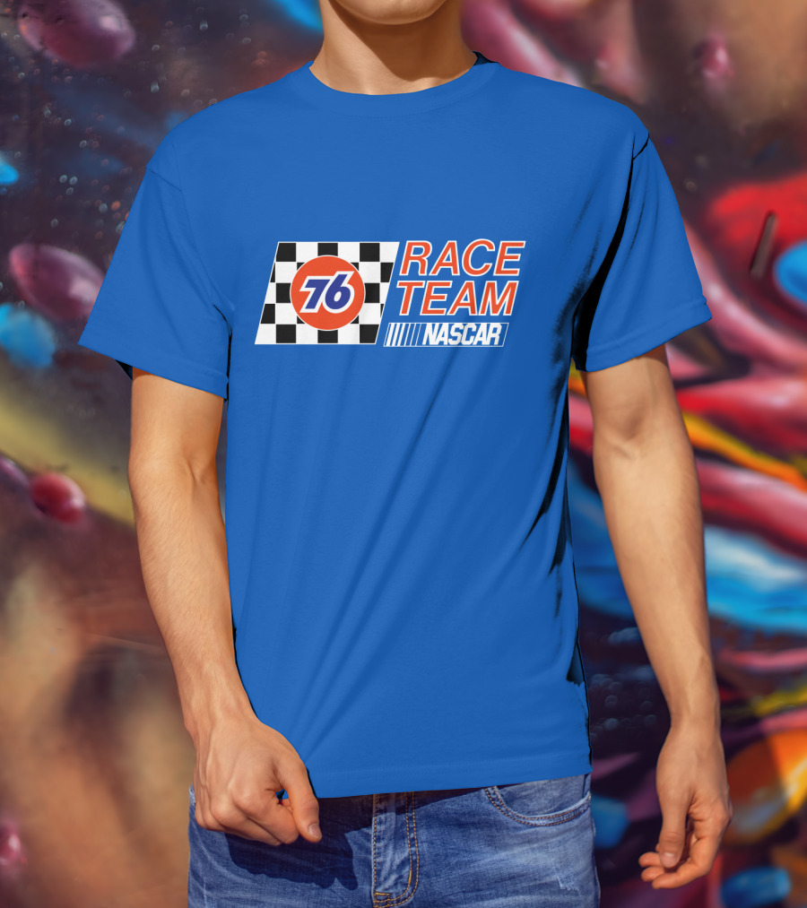 Union 76 Race Team NASCAR Checkered Flag T-Shirt