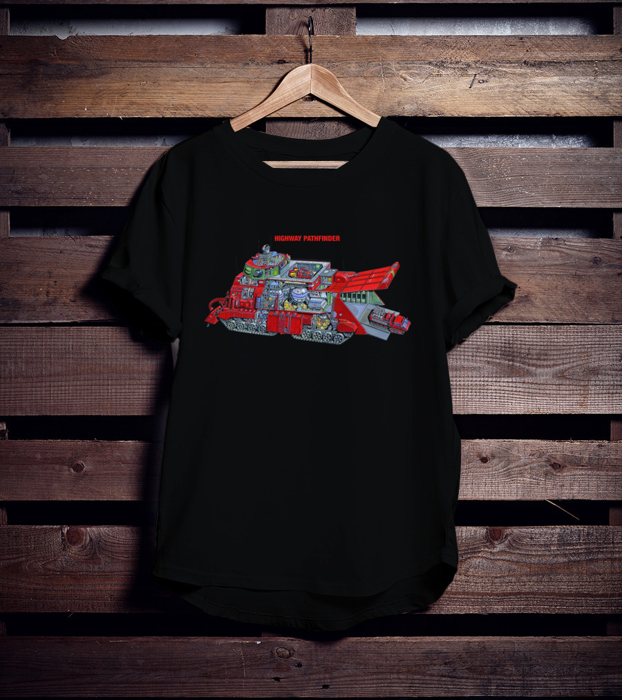 Captain Scarlet Highway Pathfinder Detailed Tank Schematic T-Shirt