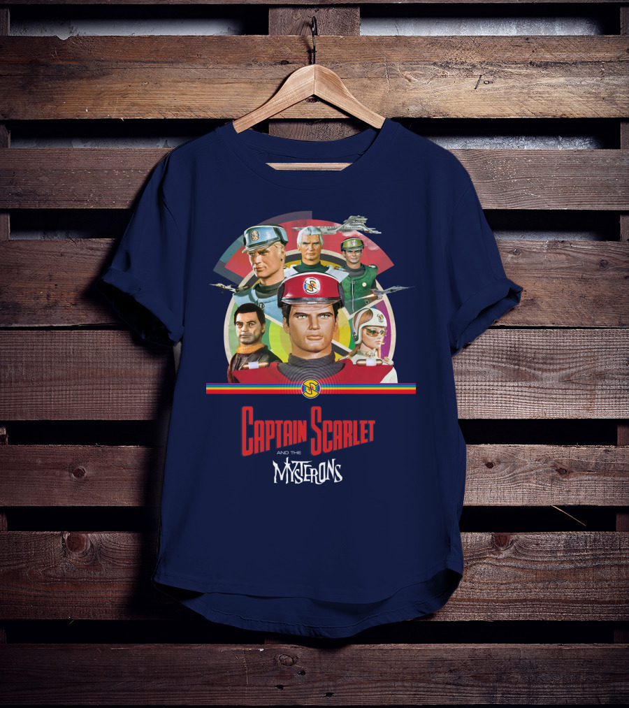 Captain Scarlet And The Mysterons Animated Series Characters Group T-Shirt
