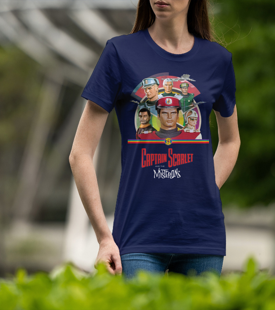 Captain Scarlet And The Mysterons Animated Series Characters Group T-Shirt