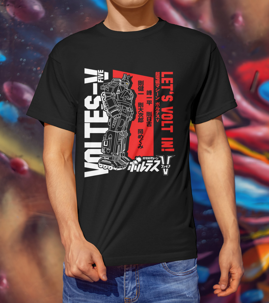 Voltes V Five Let's Volt In T-Shirt