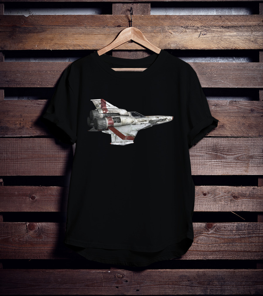 Battlestar Galactica Viper Mark Spacecraft Detailed Image T-Shirt