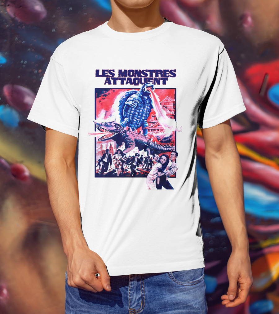 Les Monstres Attaquent Gamera French T-Shirt