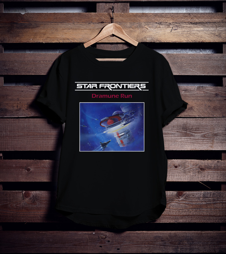 Star Frontiers Dramune Run Space Adventure Scene T-Shirt