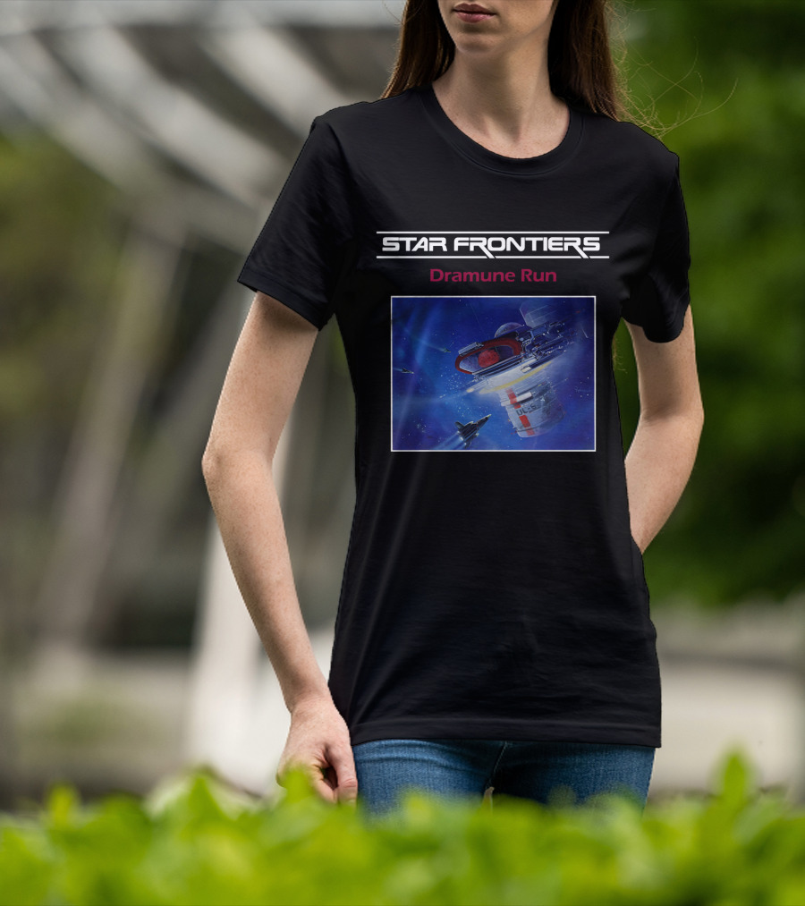 Star Frontiers Dramune Run Space Adventure Scene T-Shirt