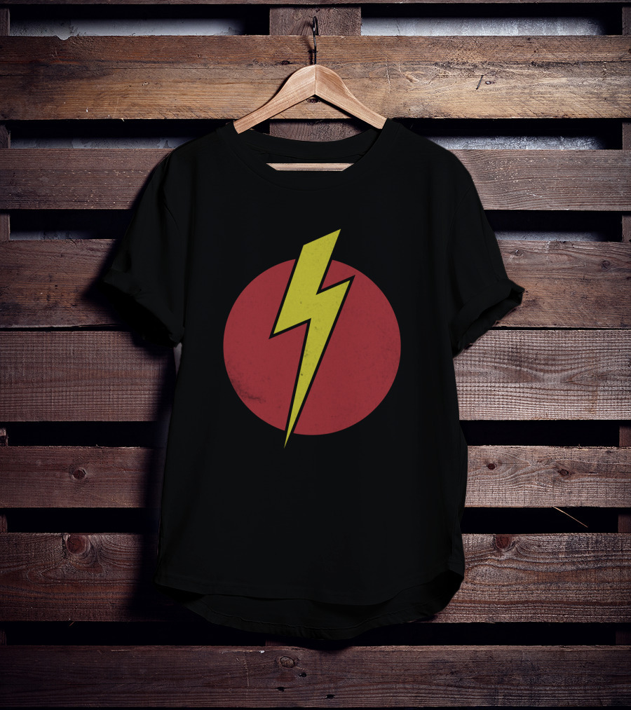 Flash Gordon Lightning Bolt Red Circle T-Shirt