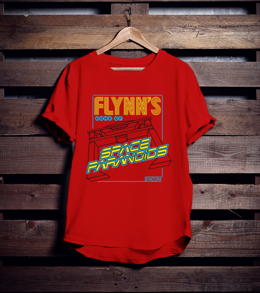 FLYNN'S Home Of Space Paranoids ENCOM T-Shirt