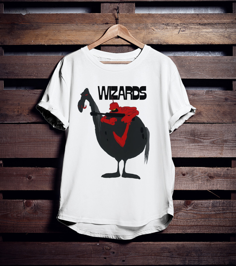 Wizards Animated Film Character Riding Creature T-Shirt