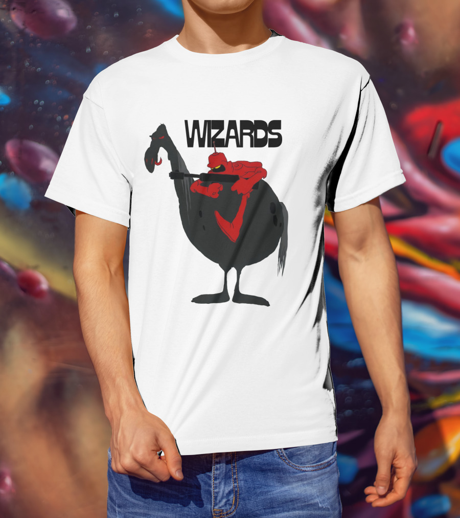 Wizards Animated Film Character Riding Creature T-Shirt