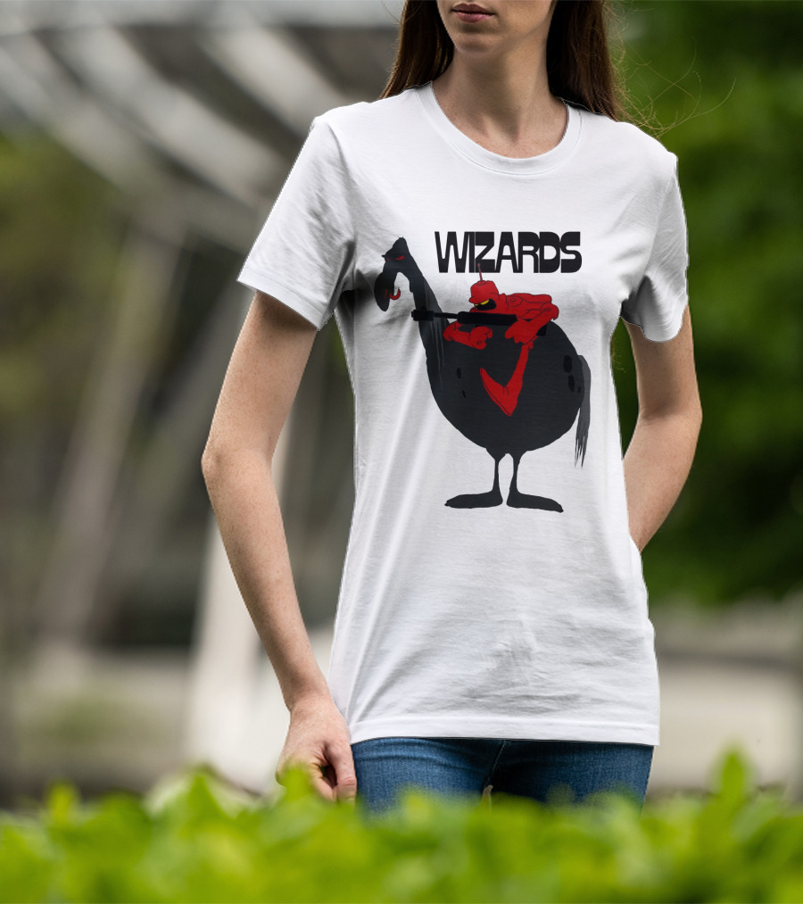 Wizards Animated Film Character Riding Creature T-Shirt