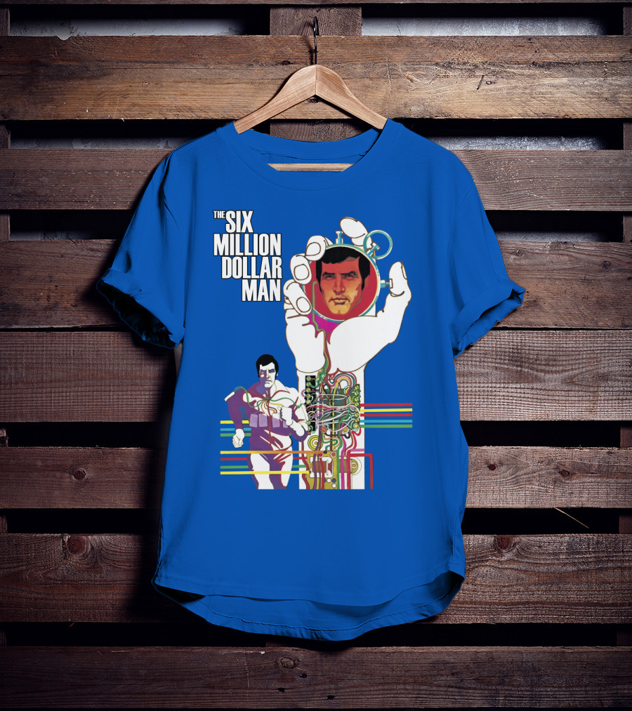 The Six Million Dollar Man Bionic Circuitry Action Hero T-Shirt