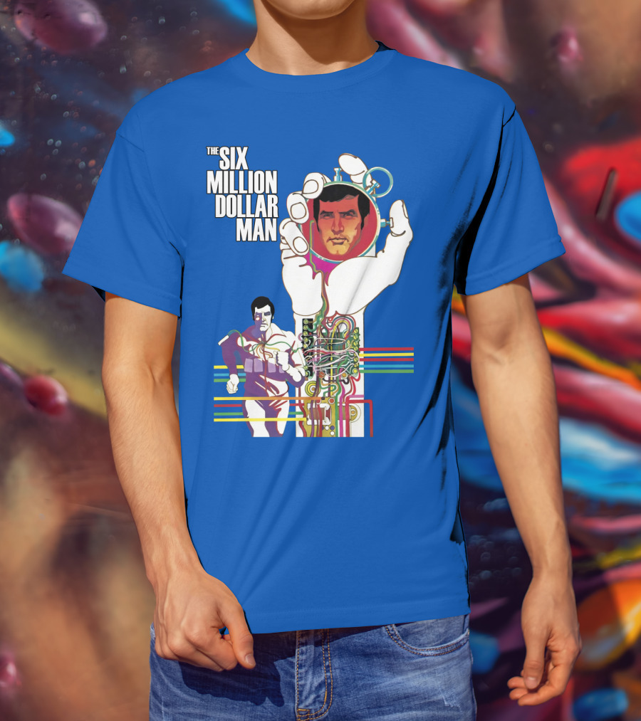 The Six Million Dollar Man Bionic Circuitry Action Hero T-Shirt