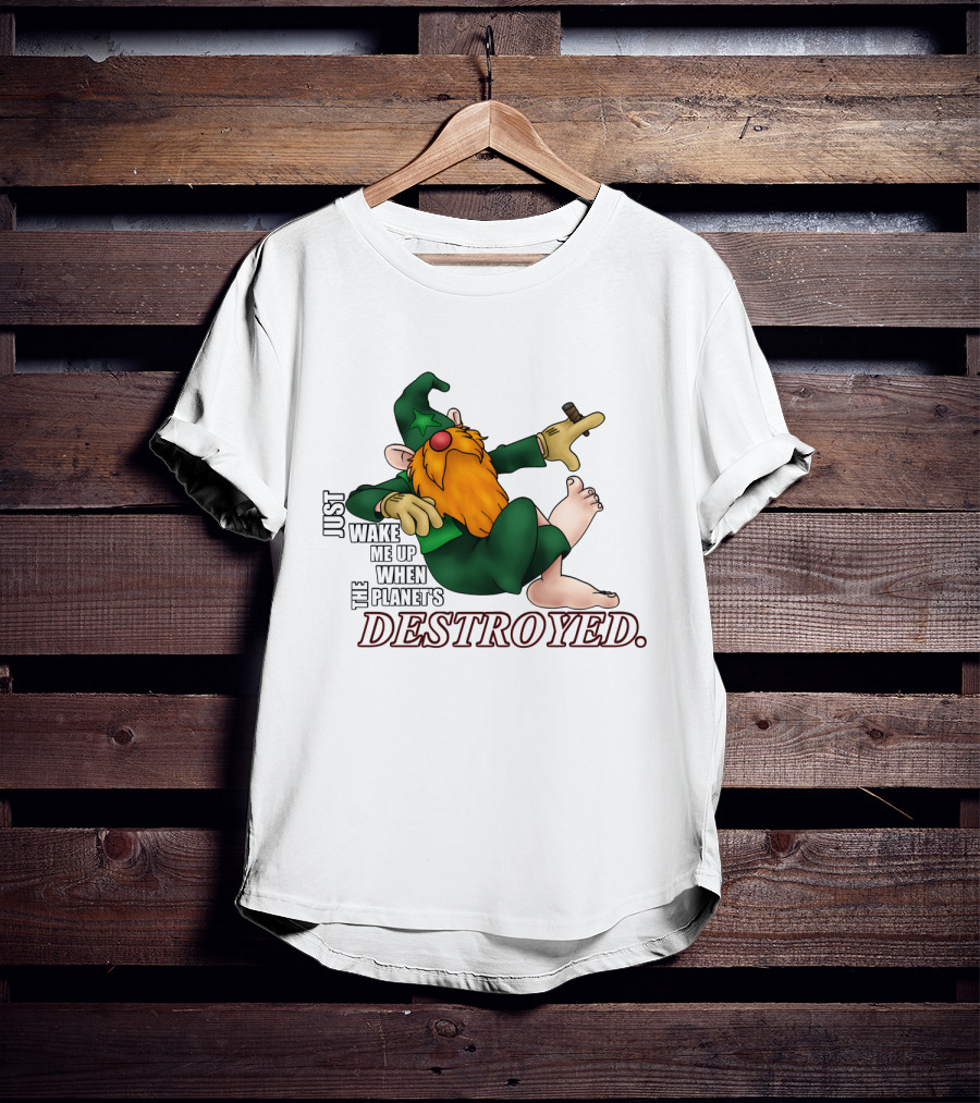 Just Wake Me Up When The Planet's Destroyed Wizards Avatar T-Shirt