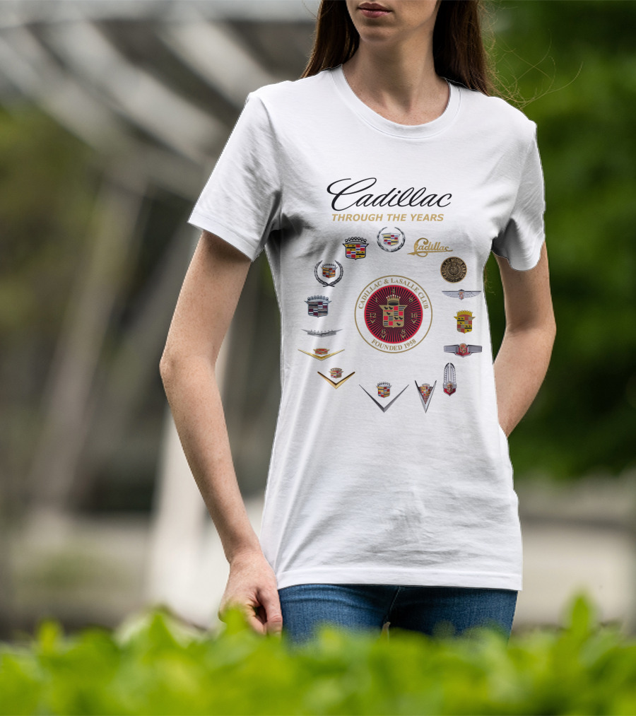 Cadillac Through The Years Cadillac And LaSalle Club Founded 1958 T-Shirt