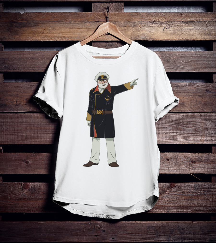 Captain Avatar Star Blazers Iconic Character Pose T-Shirt