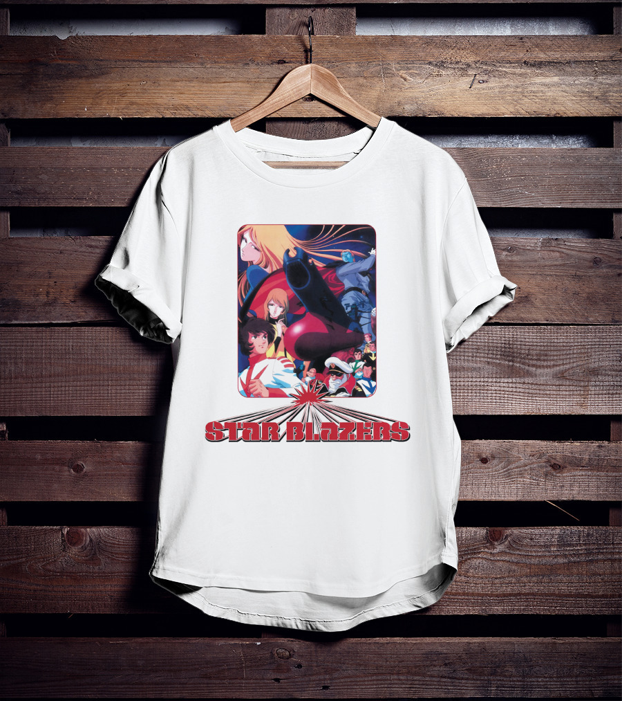 Star Blazers Classic Anime Character Montage Series T-Shirt