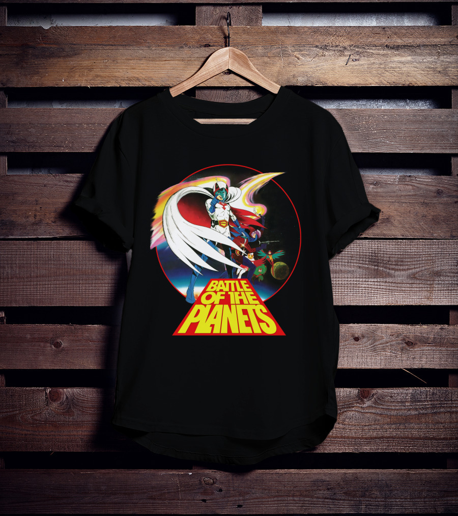 Battle Of The Planets 80s G-Force Team Astronauts And Planets T-Shirt