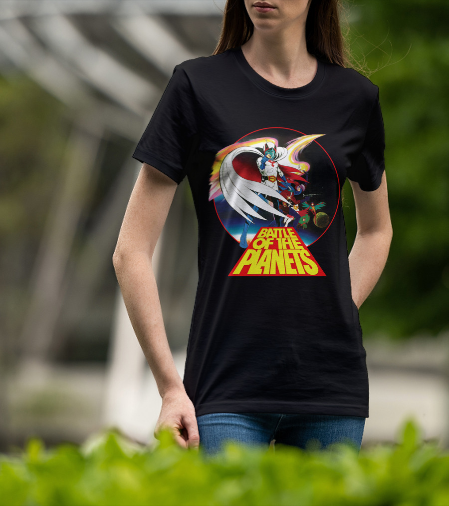 Battle Of The Planets 80s G-Force Team Astronauts And Planets T-Shirt
