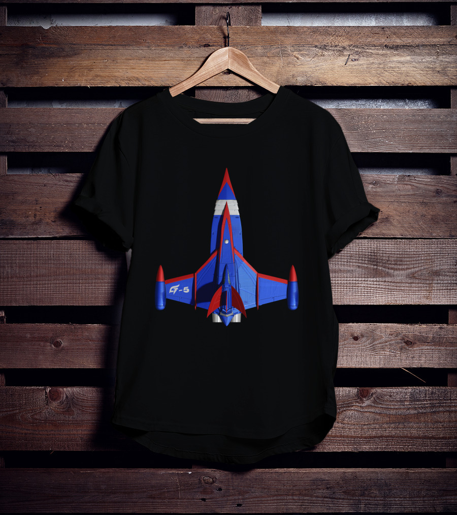 Battle Of The Planets G5 Up Jet Fighter Spaceship T-Shirt