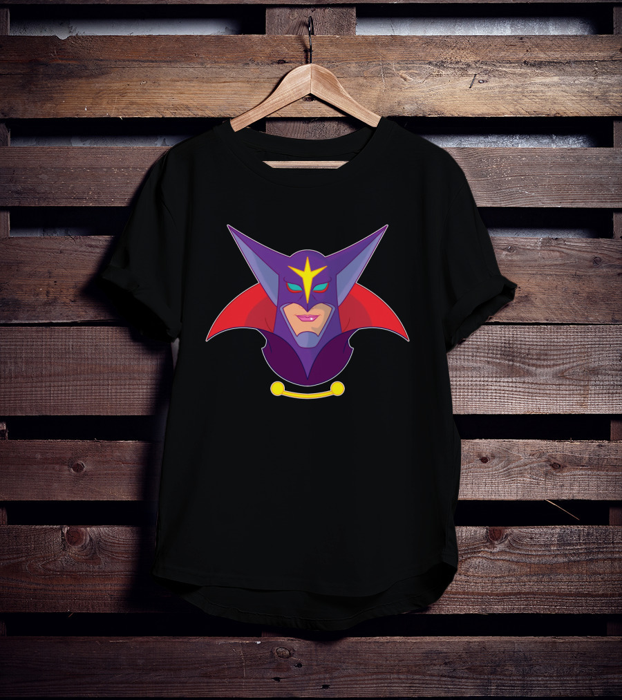 Zoltar Battle Of The Planets Villain Mask Emblem T-Shirt