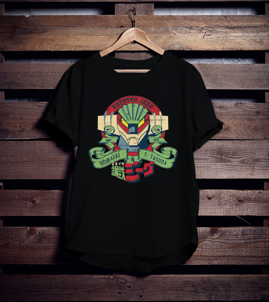 Kotetsu Jeeg Go Nagai T. Yasuda 1975 Japan Robot T-Shirt