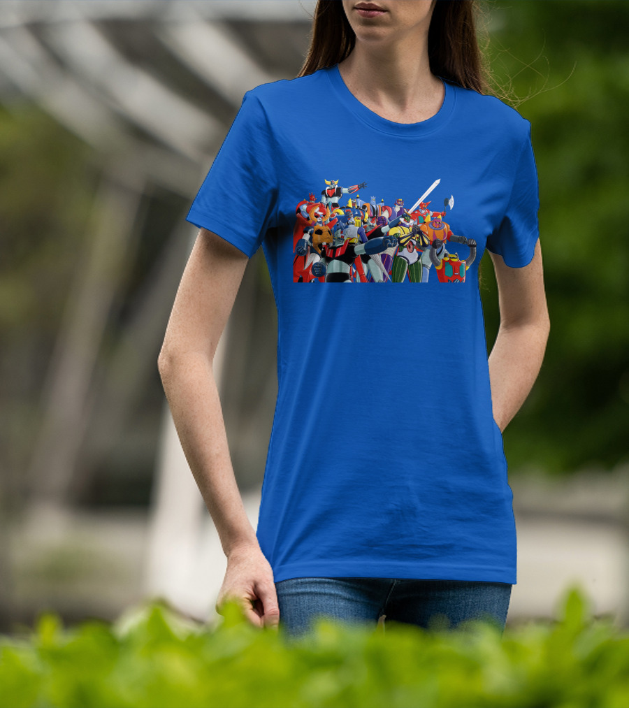 Nagai's Super Robot Heroes Collection Mazinger Getter Robo Grendizer T-Shirt