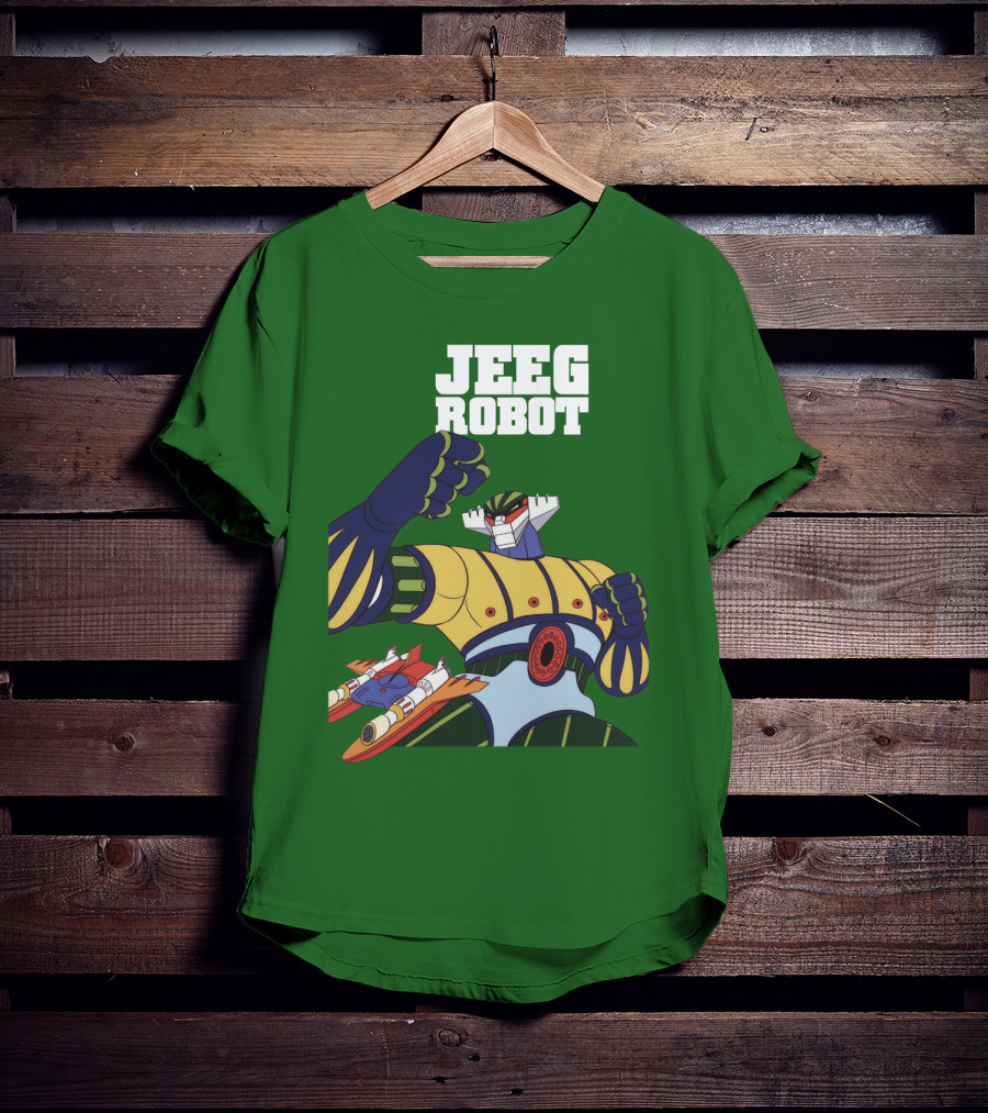 Jeeg Robot Anime Mecha Hero Dynamic Pose T-Shirt