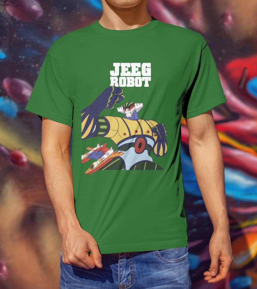 Jeeg Robot Anime Mecha Hero Dynamic Pose T-Shirt