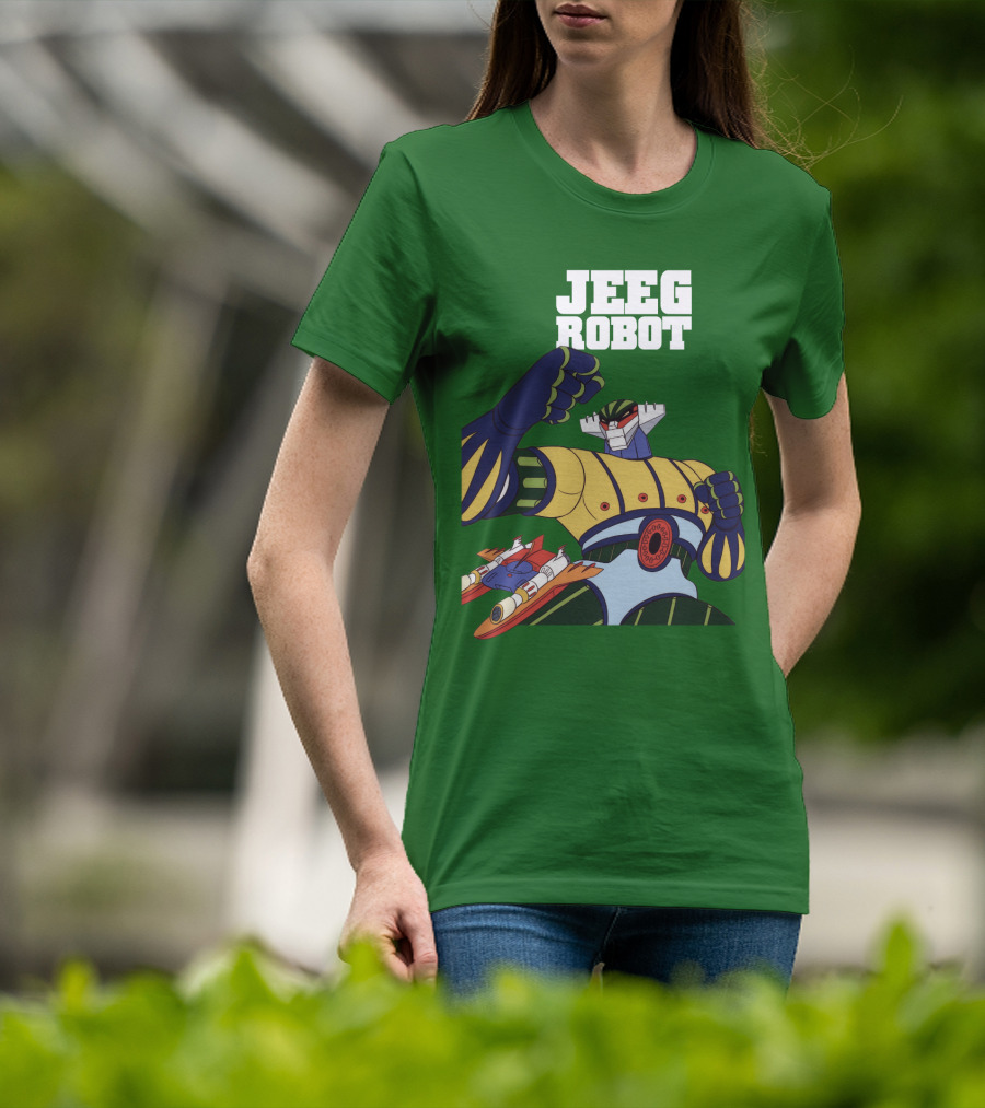 Jeeg Robot Anime Mecha Hero Dynamic Pose T-Shirt