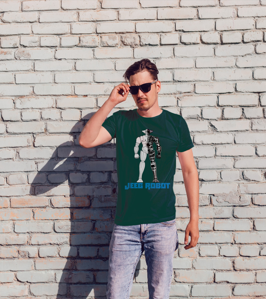 Jeeg Robot Cyborg Half-Mechanical T-Shirt