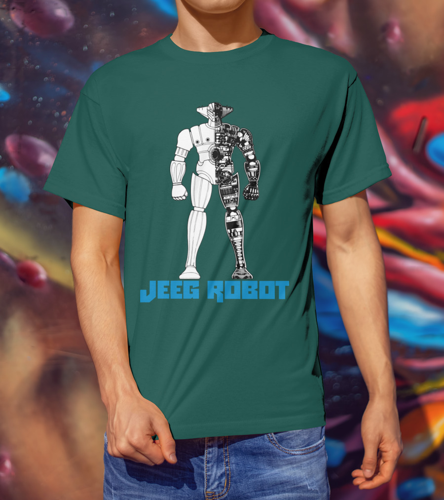 Jeeg Robot Cyborg Half-Mechanical T-Shirt