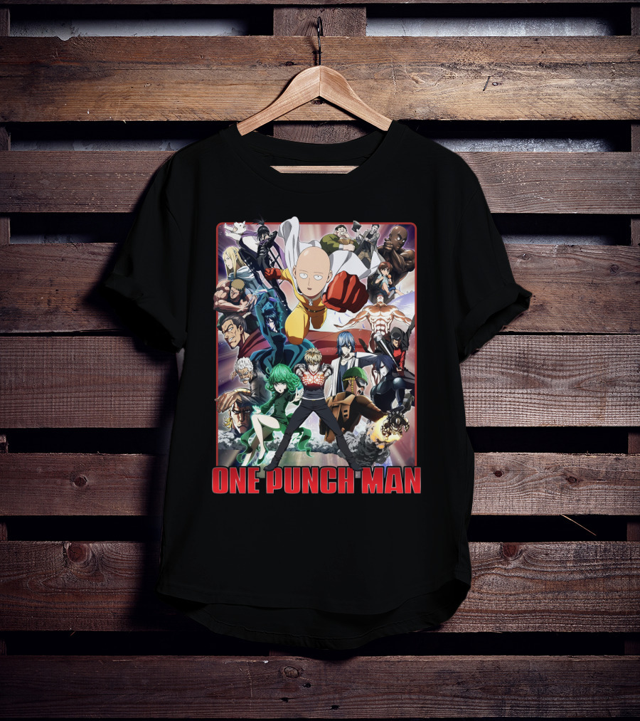 One Punch Man Cast Of Characters Ensemble T-Shirt