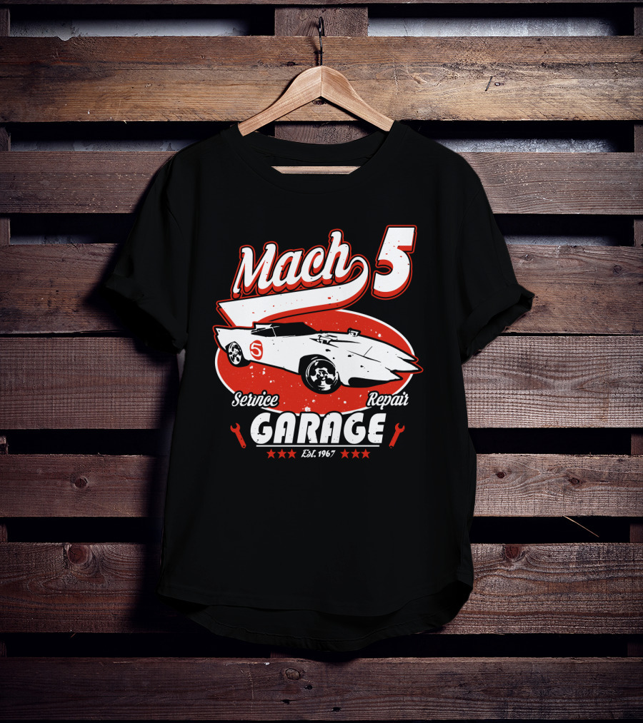 Mach 5 Service Repair Garage Est 1967 T-Shirt