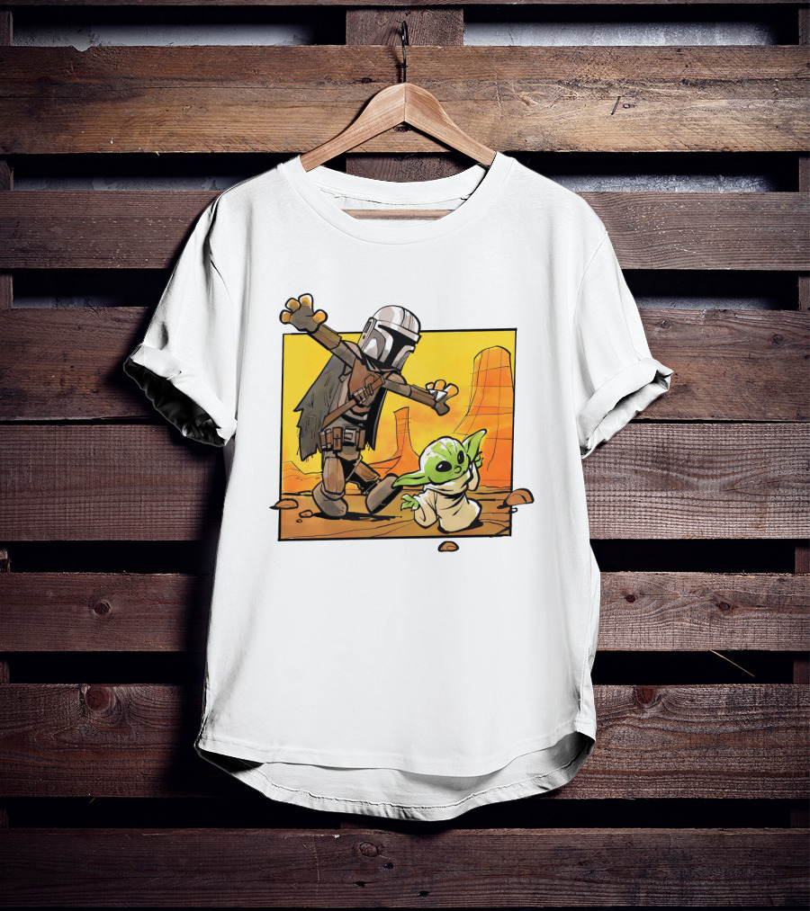 The Mandalorian And Grogu Desert Adventure Baby Yoda T-Shirt