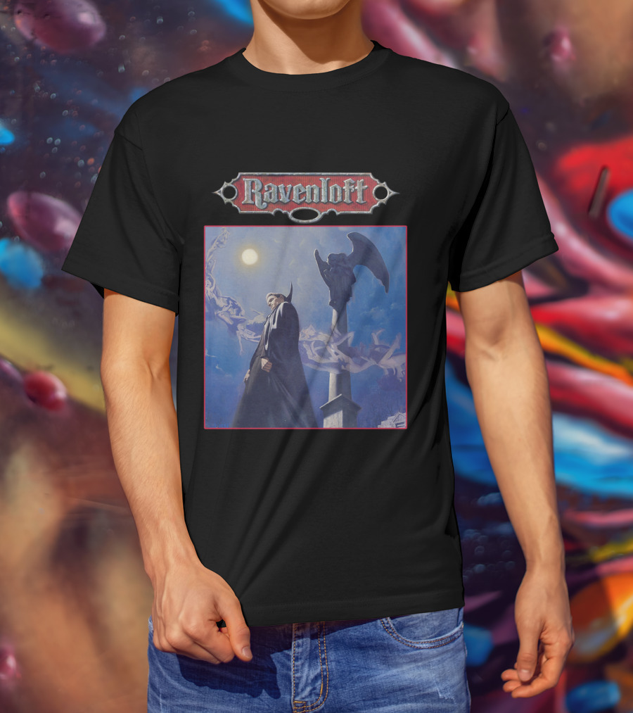 Ravenloft Vampire Night Gothic Scene T-Shirt