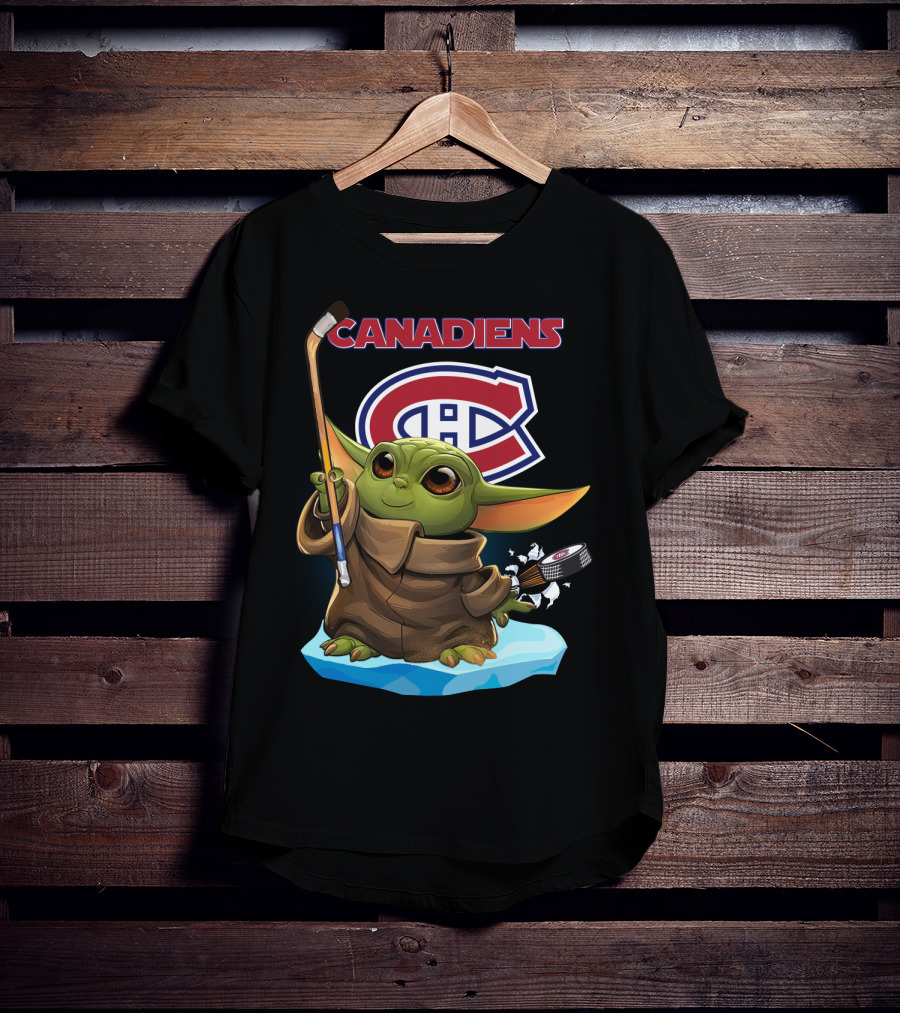 Baby Yoda Canadiens Hockey NHL Montreal Canadiens T-Shirt