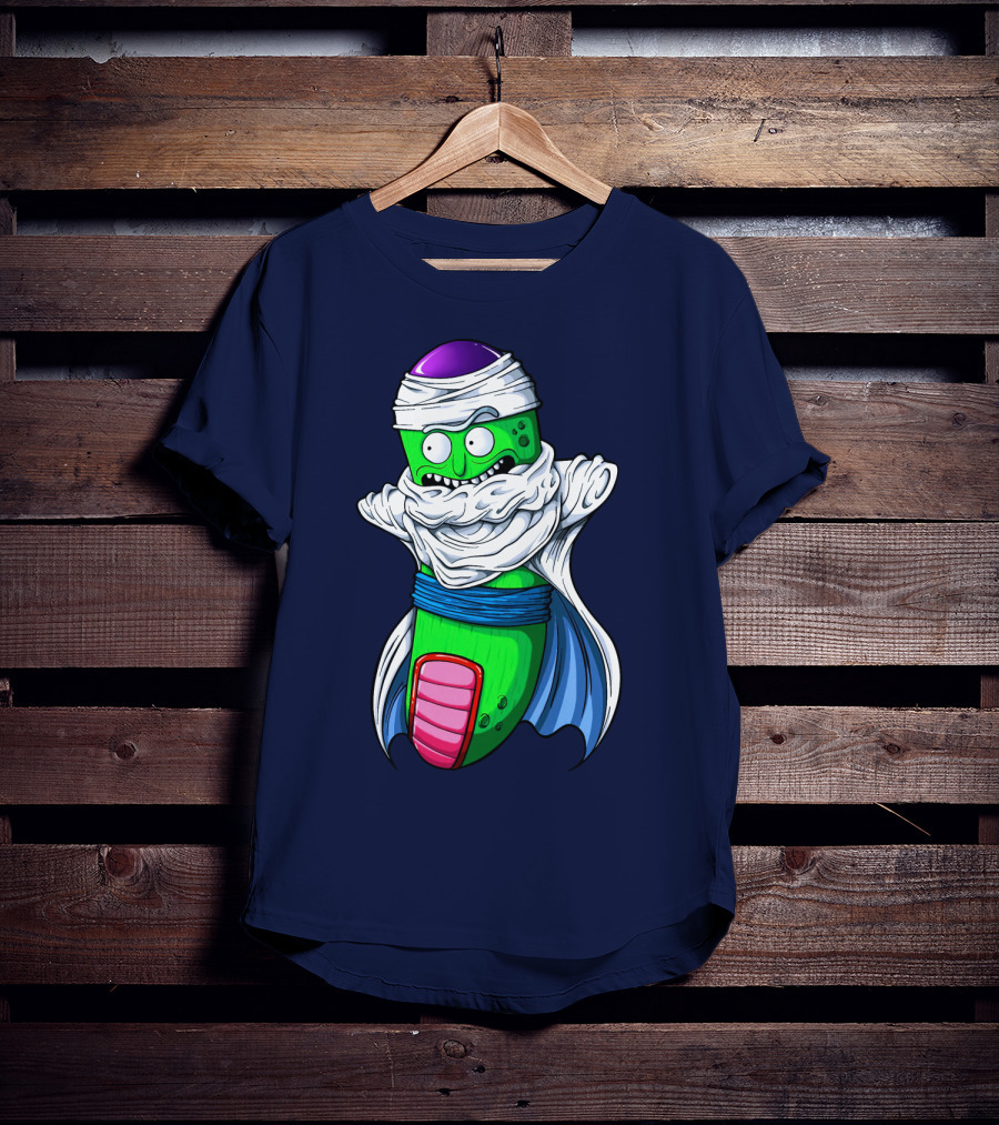 Rick And Morty Pickle Rick Meets Dragon Ball Z Fusion T-Shirt