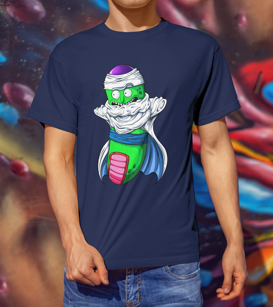 Rick And Morty Pickle Rick Meets Dragon Ball Z Fusion T-Shirt