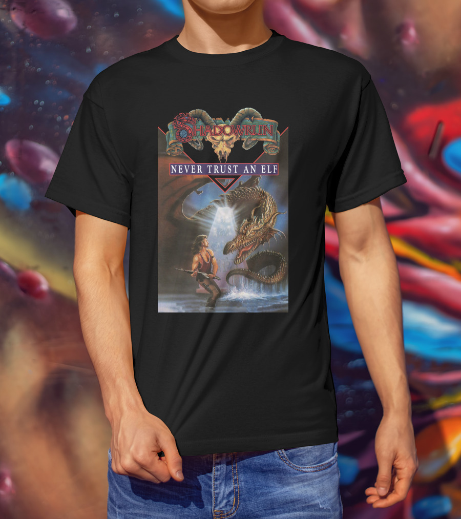 Shadowrun Never Trust An Elf T-Shirt