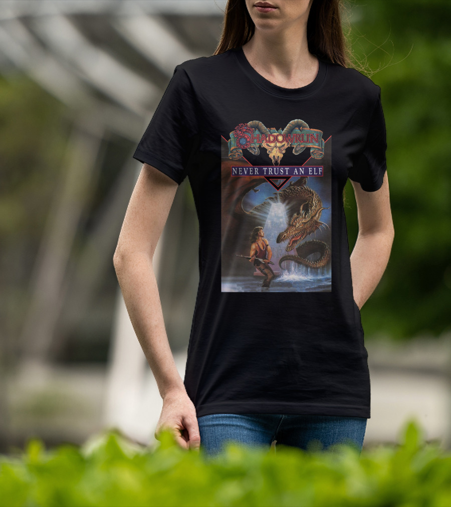 Shadowrun Never Trust An Elf T-Shirt