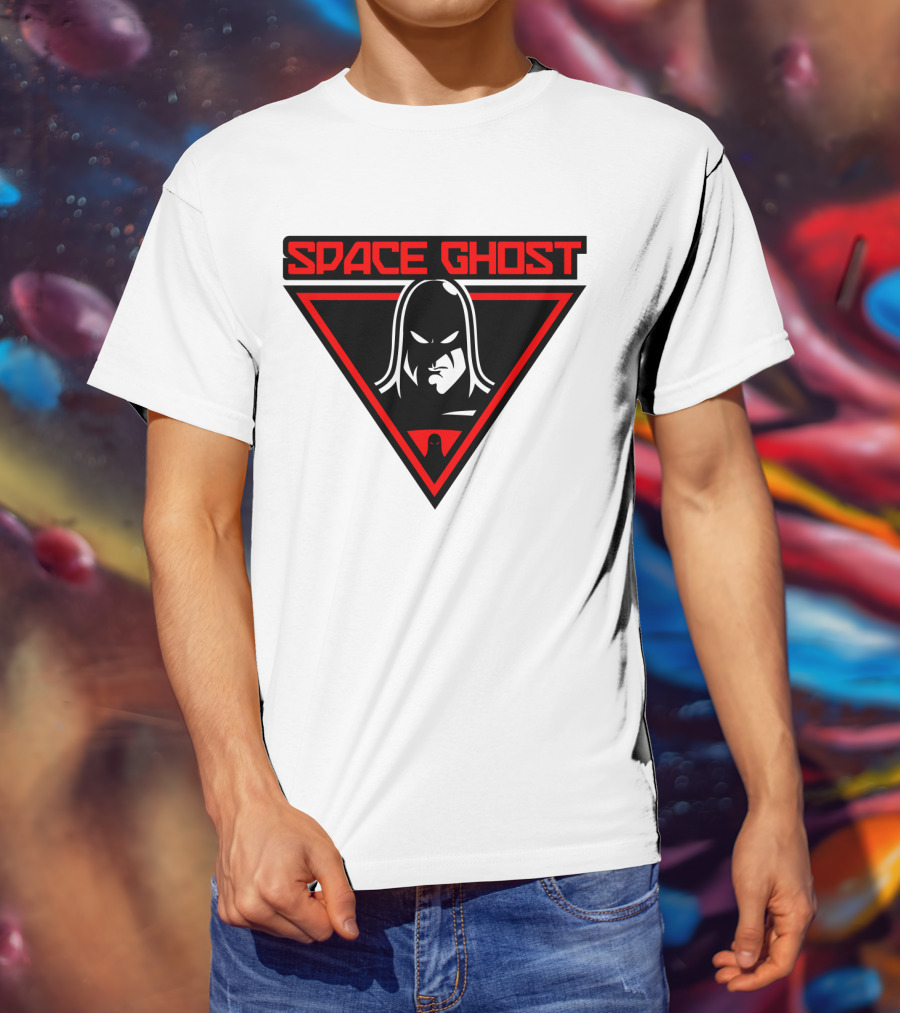 Space Ghost Logo With Red Triangle T-Shirt