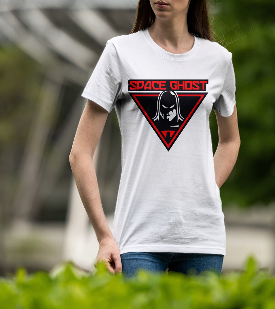 Space Ghost Logo With Red Triangle T-Shirt