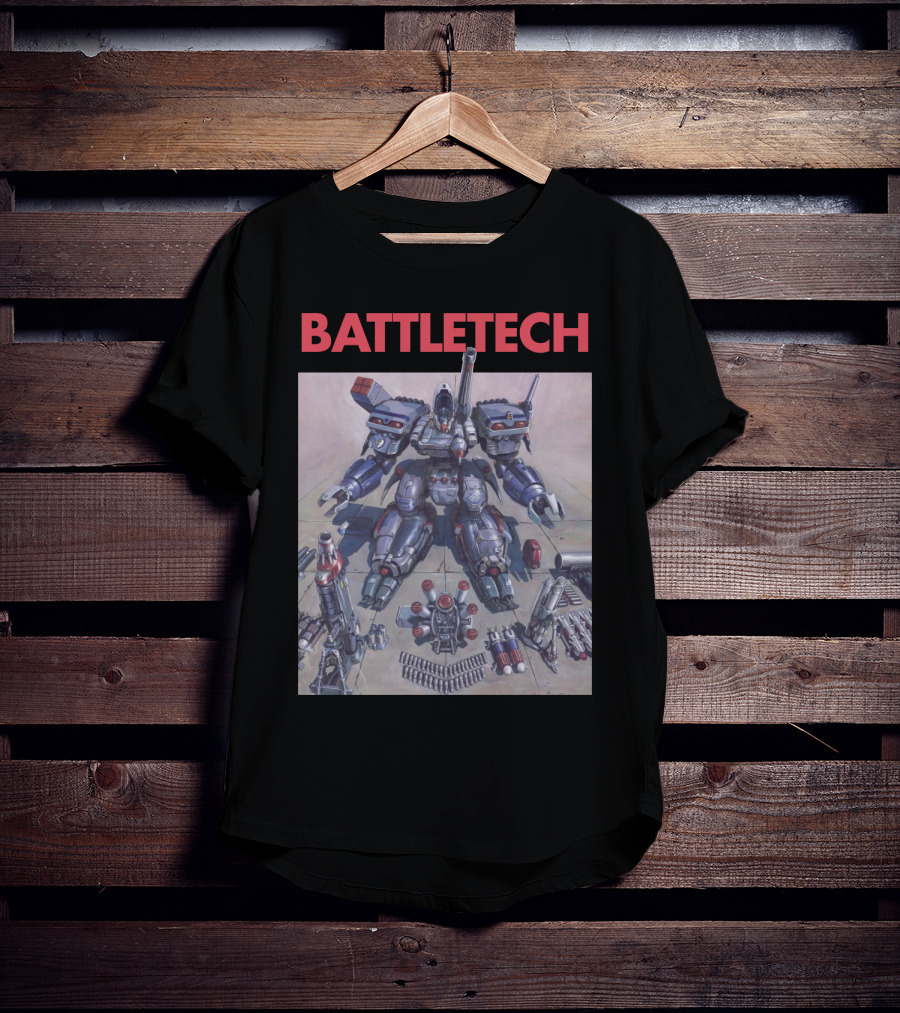 BATTLETECH Mech Assembly Scene T-Shirt